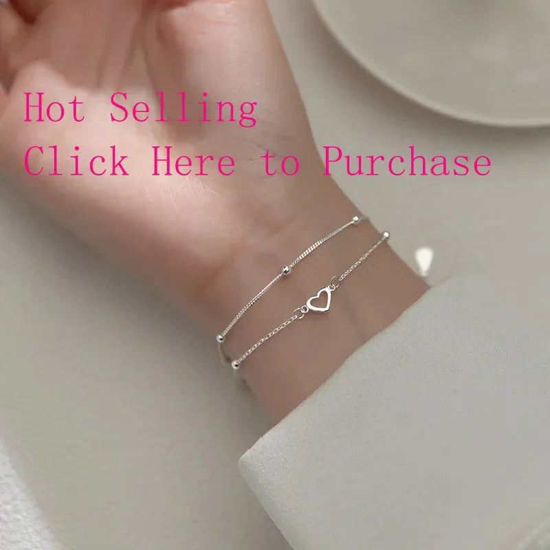 Love Heart Bracelet  – Sterling Silver