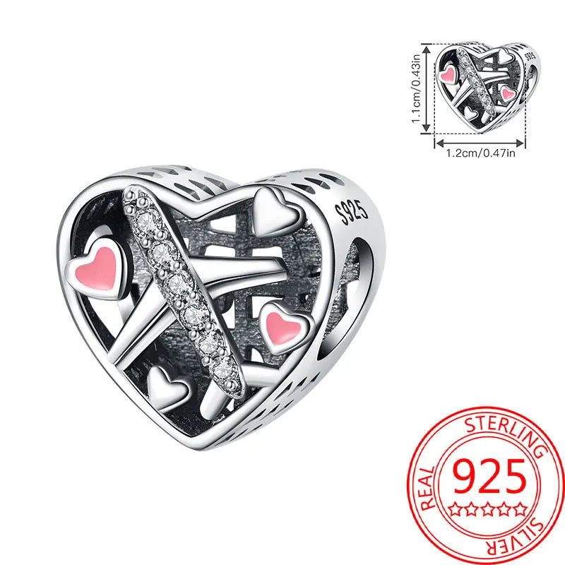Eiffel Tower Charm –  925 Sterling Silver
