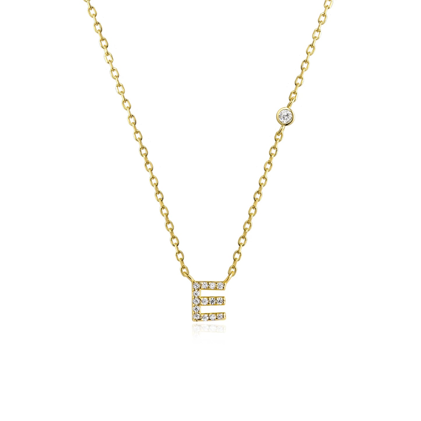 Initial Pendant Necklace – Elegant 925 Sterling Silver