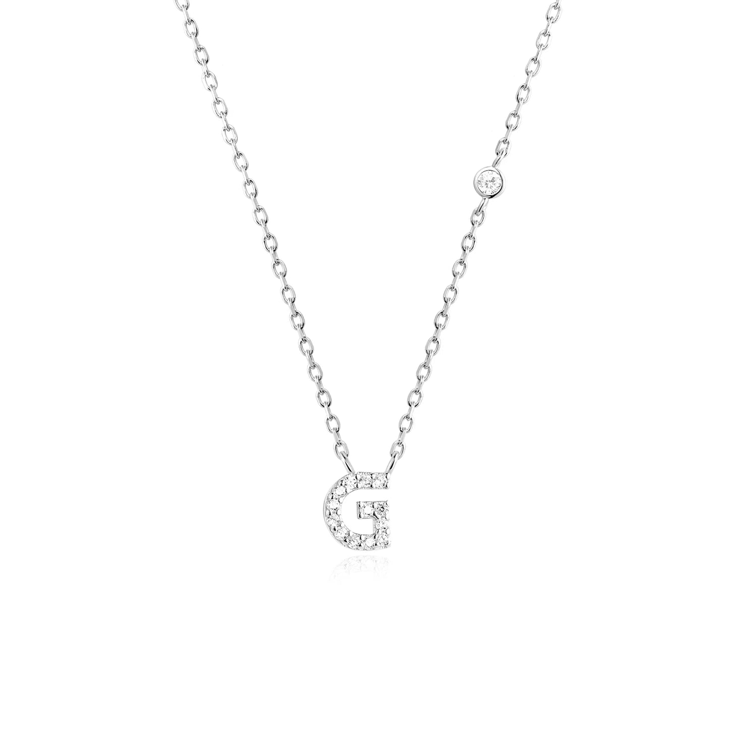 Initial Pendant Necklace – Elegant 925 Sterling Silver