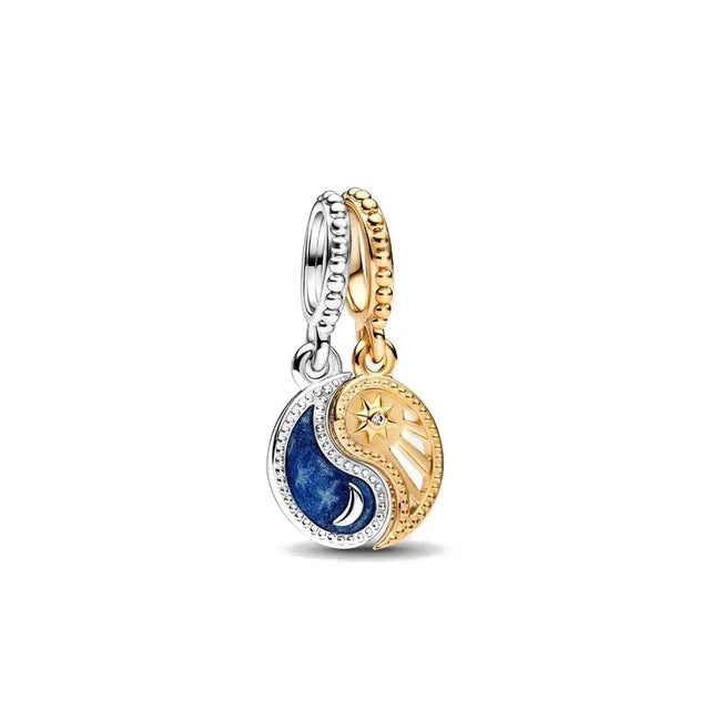 Blue Moon & Stars – 925 Sterling Silver
