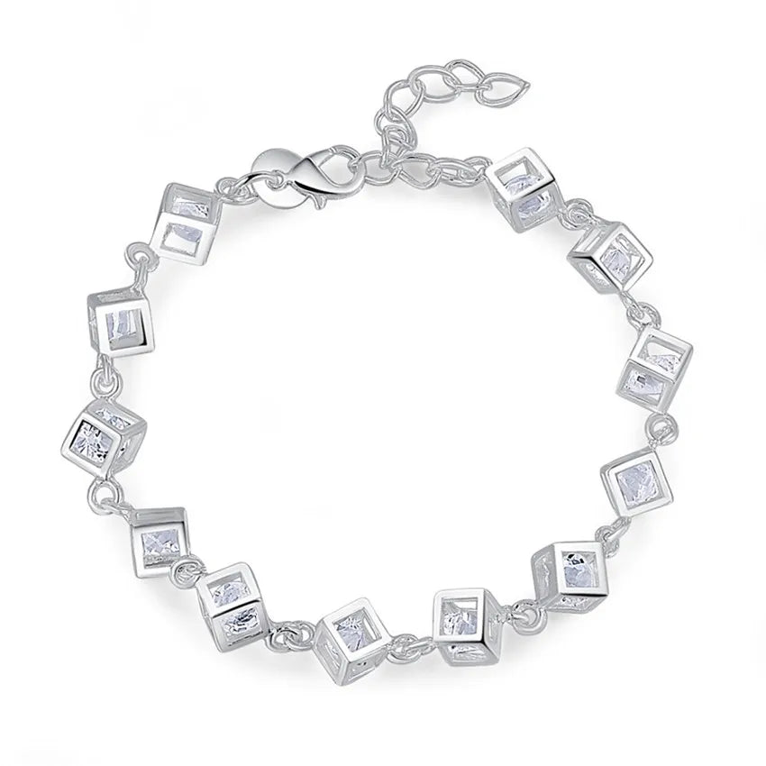 Twisted Rope Chain Bracelet –  925 Sterling Silver