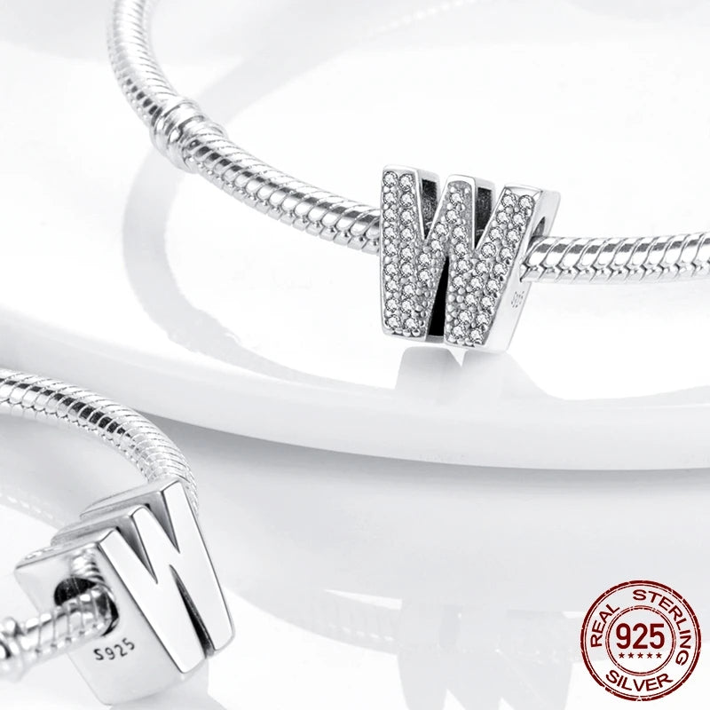 Personalised Alphabet Beads – 925 Sterling Silver