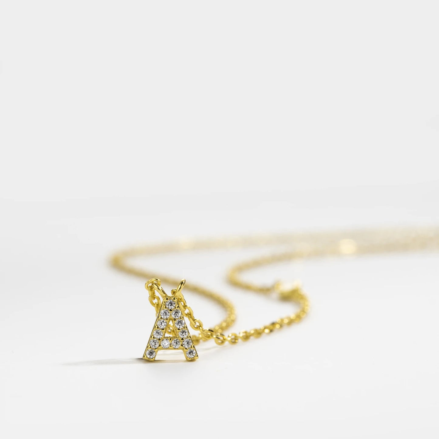 Initial Pendant Necklace – Elegant 925 Sterling Silver