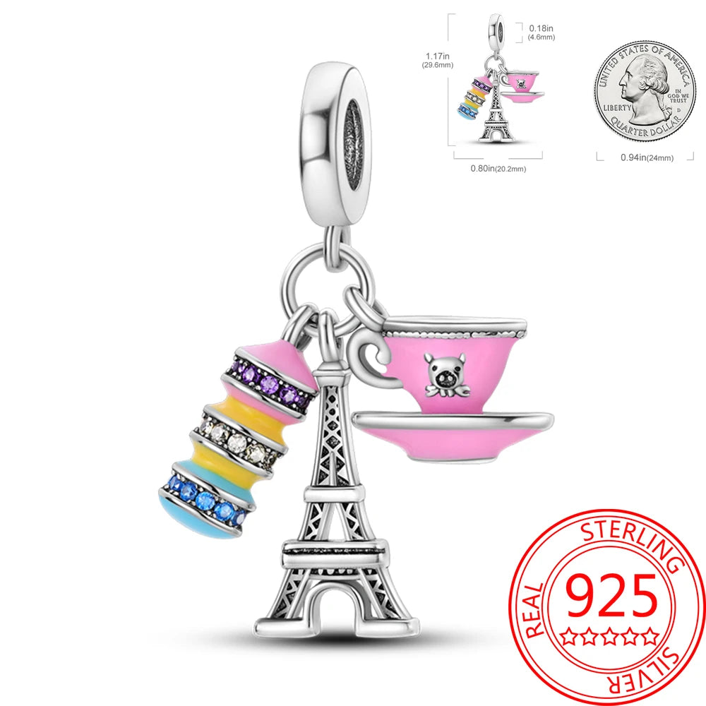 Eiffel Tower Charm –  925 Sterling Silver