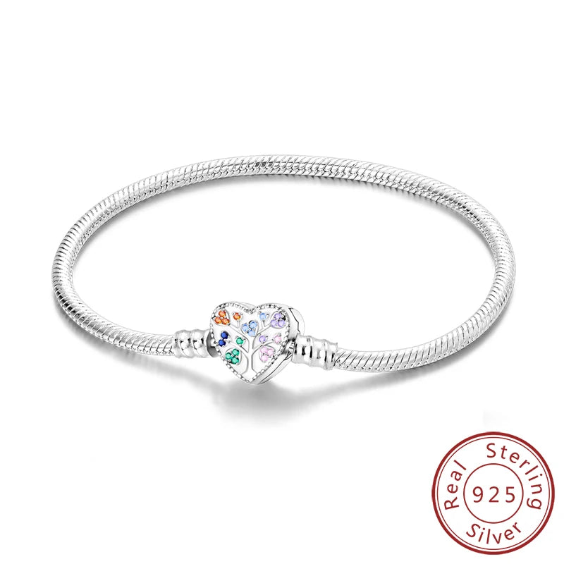 Garden of Hearts Bracelet –  925 Sterling Silver