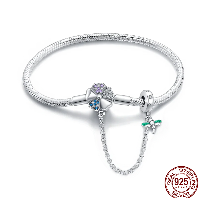Infinity Glow Bracelet  –  925 Sterling Silver
