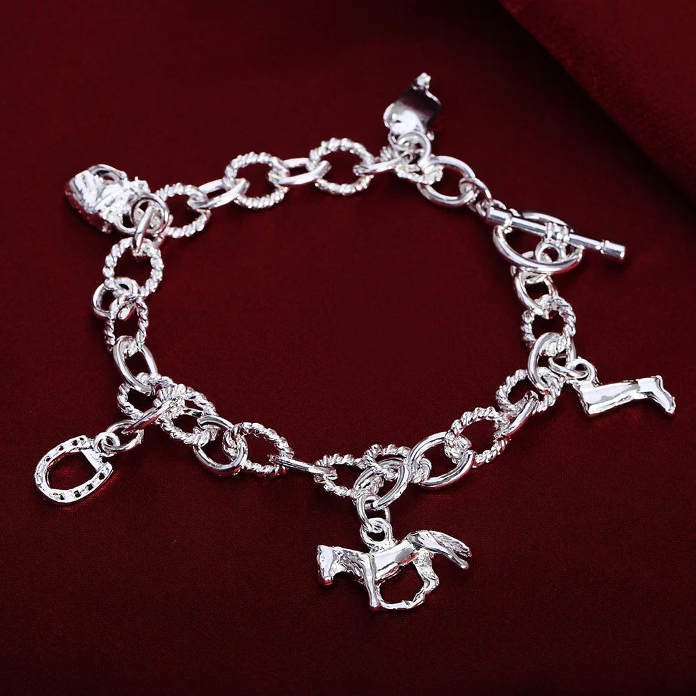 Twisted Rope Chain Bracelet –  925 Sterling Silver