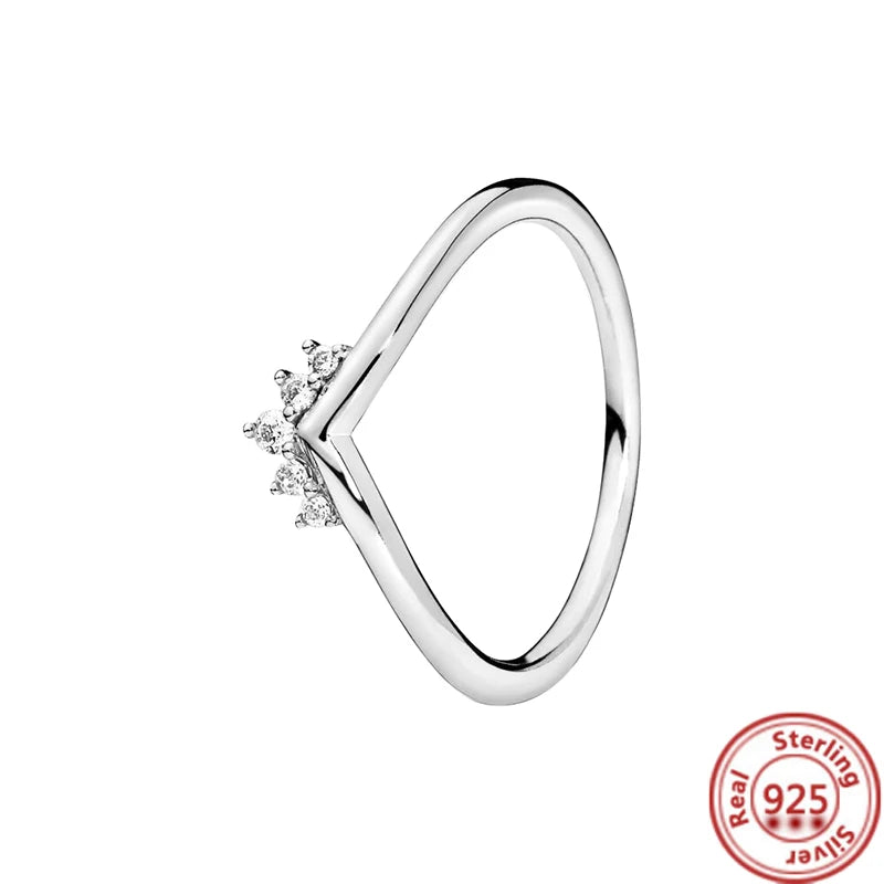 Sparkling Zircon Wings & Floral Detail – 925 Sterling Silver