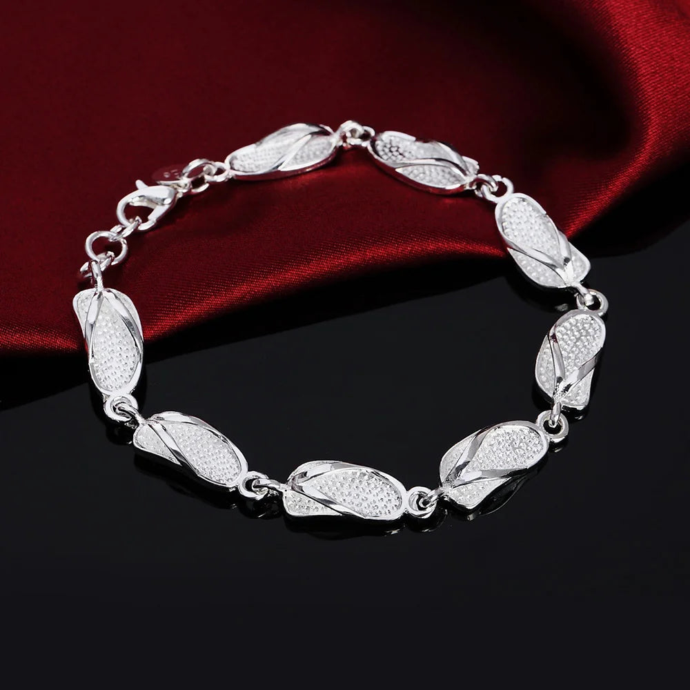 Twisted Rope Chain Bracelet –  925 Sterling Silver