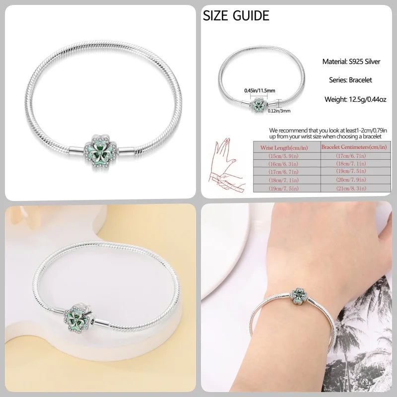 Infinity Glow Bracelet  –  925 Sterling Silver