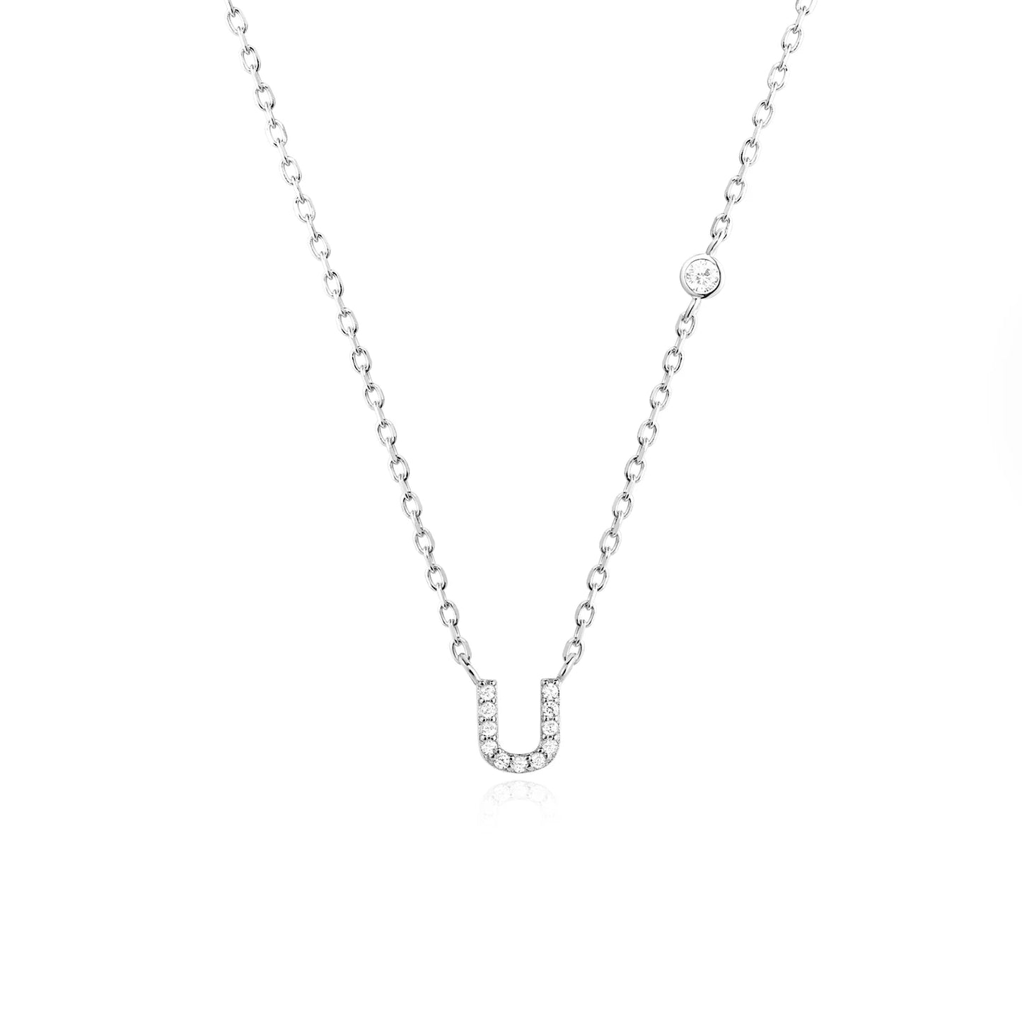 Initial Pendant Necklace – Elegant 925 Sterling Silver