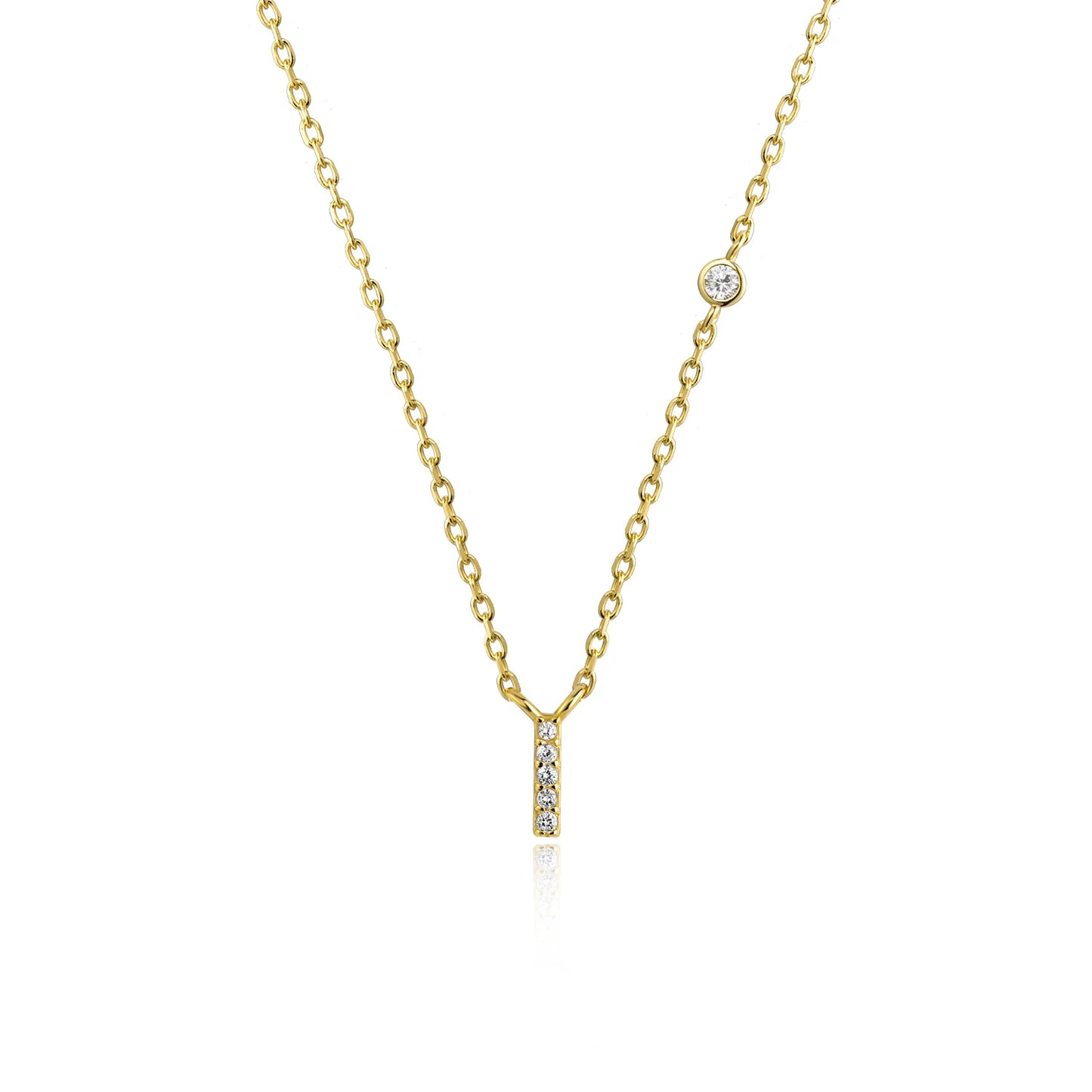 Initial Pendant Necklace – Elegant 925 Sterling Silver