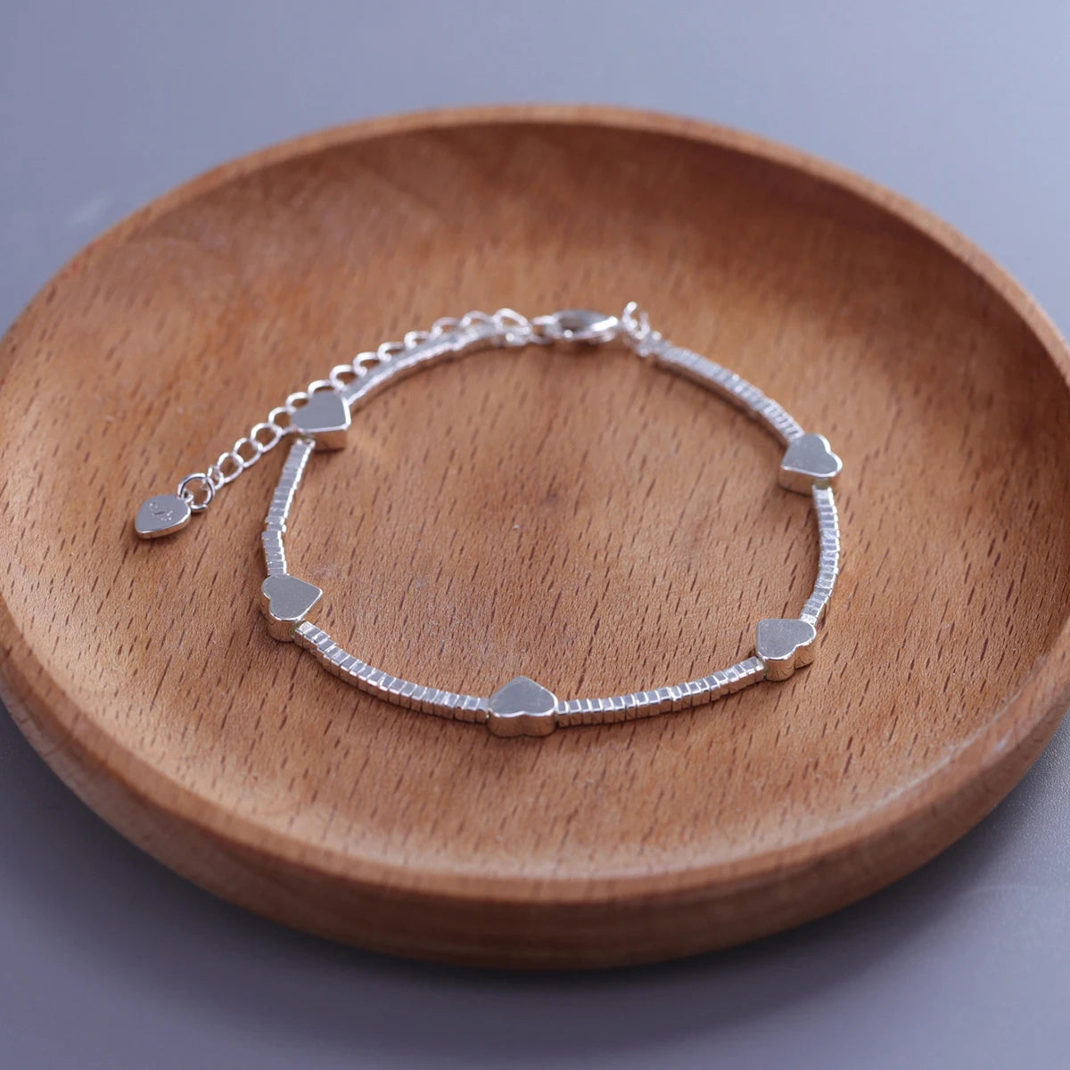 Love Heart Bracelet  – Sterling Silver