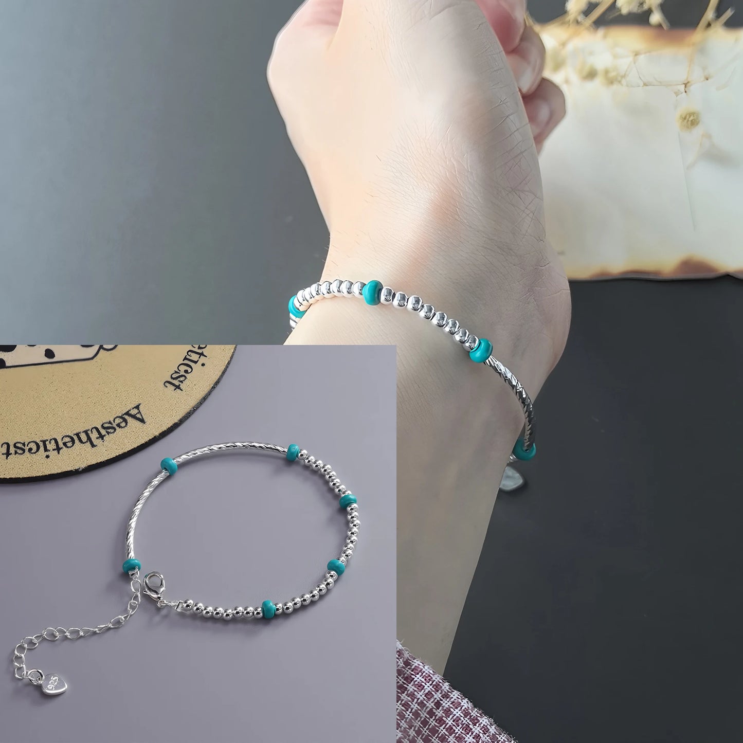 Love Heart Bracelet  – Sterling Silver