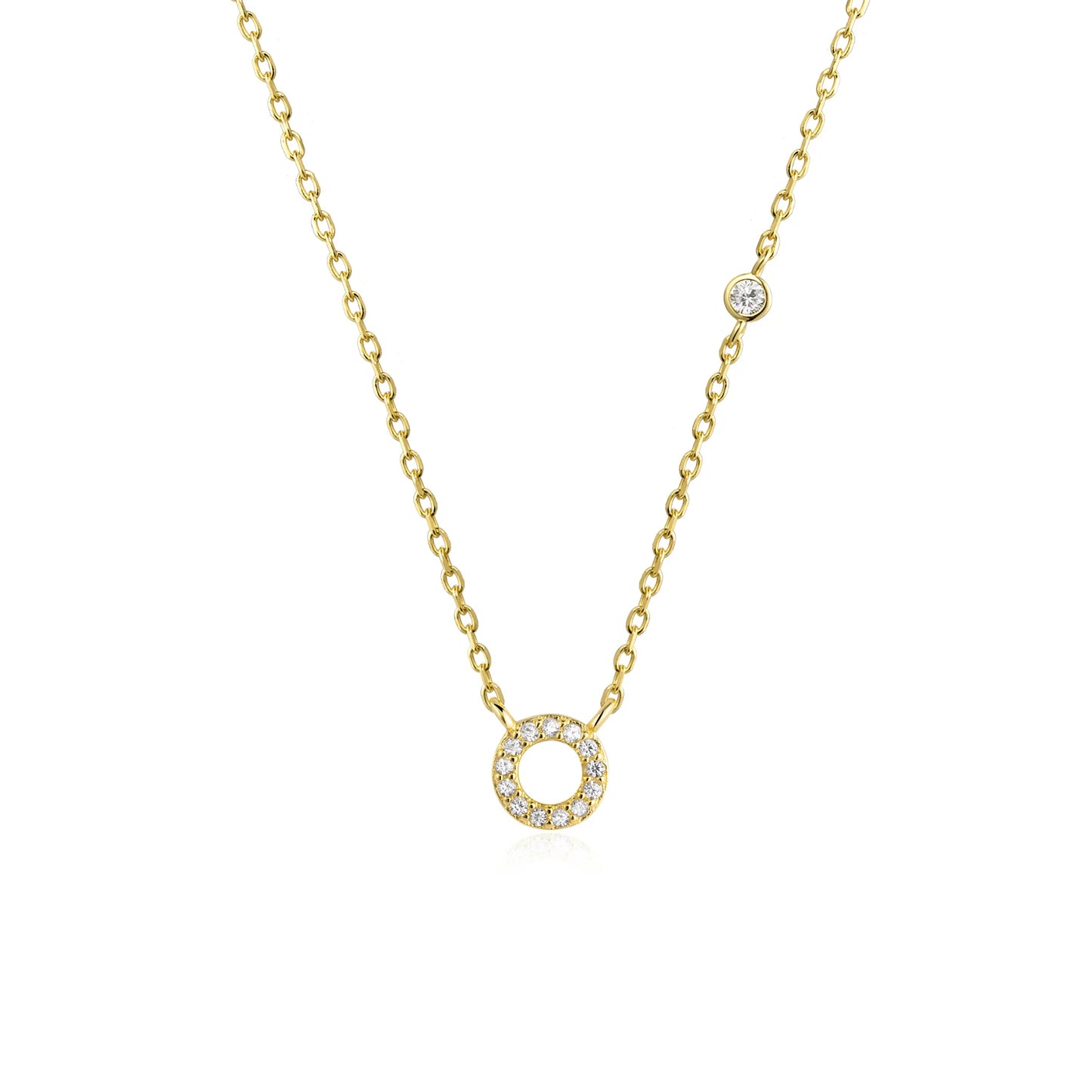Initial Pendant Necklace – Elegant 925 Sterling Silver