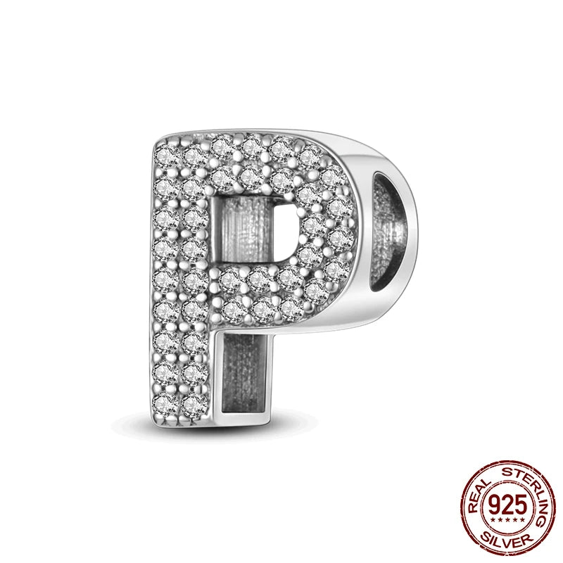 Personalised Alphabet Beads – 925 Sterling Silver