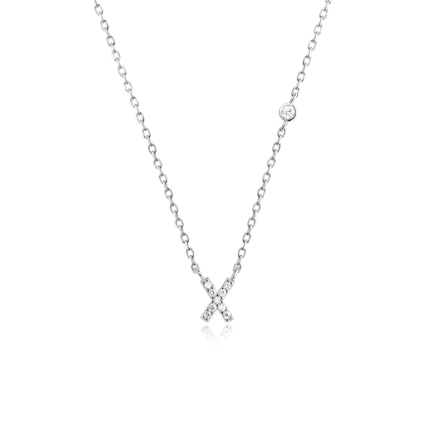 Initial Pendant Necklace – Elegant 925 Sterling Silver