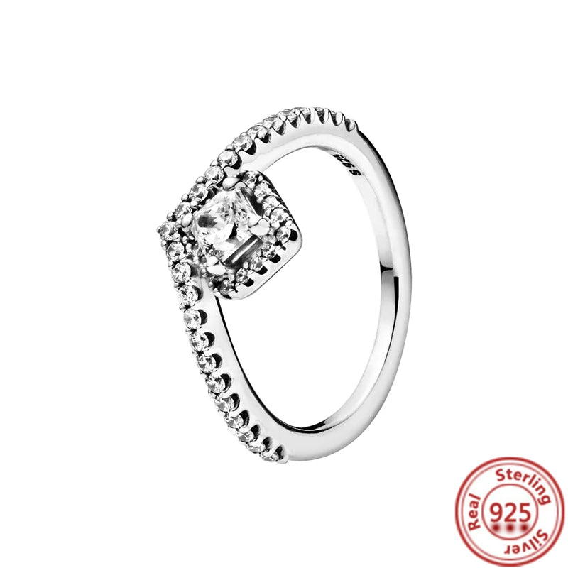 Sparkling Zircon Wings & Floral Detail – 925 Sterling Silver
