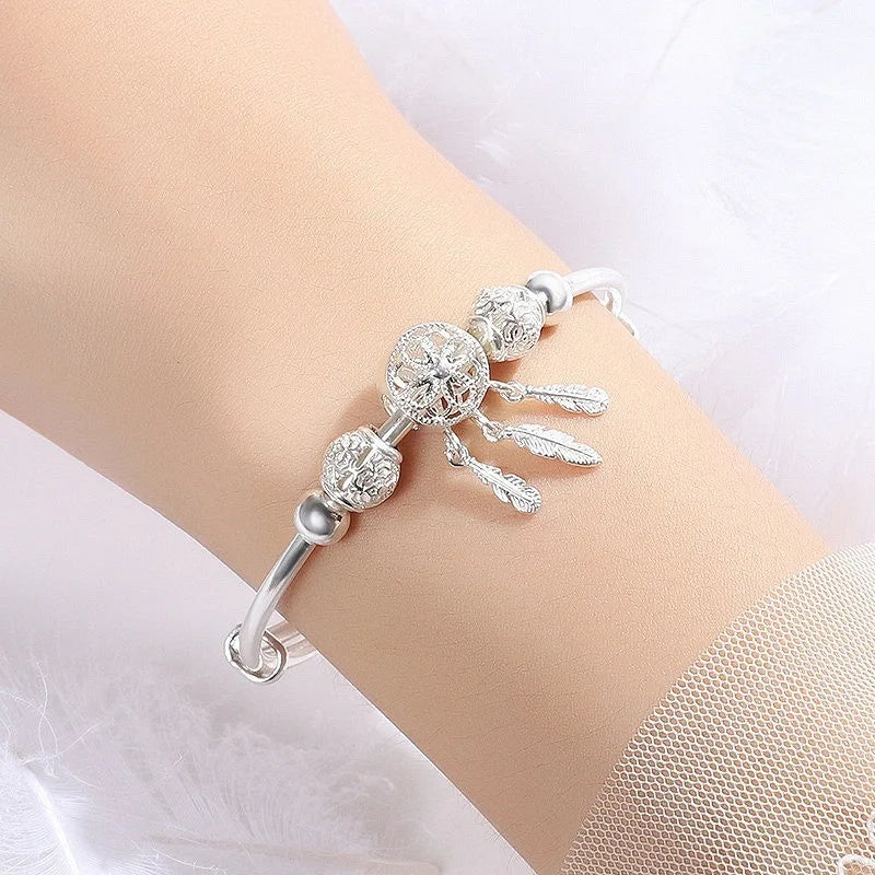 Adjustable Charm Bracelet – 925 Sterling Silver