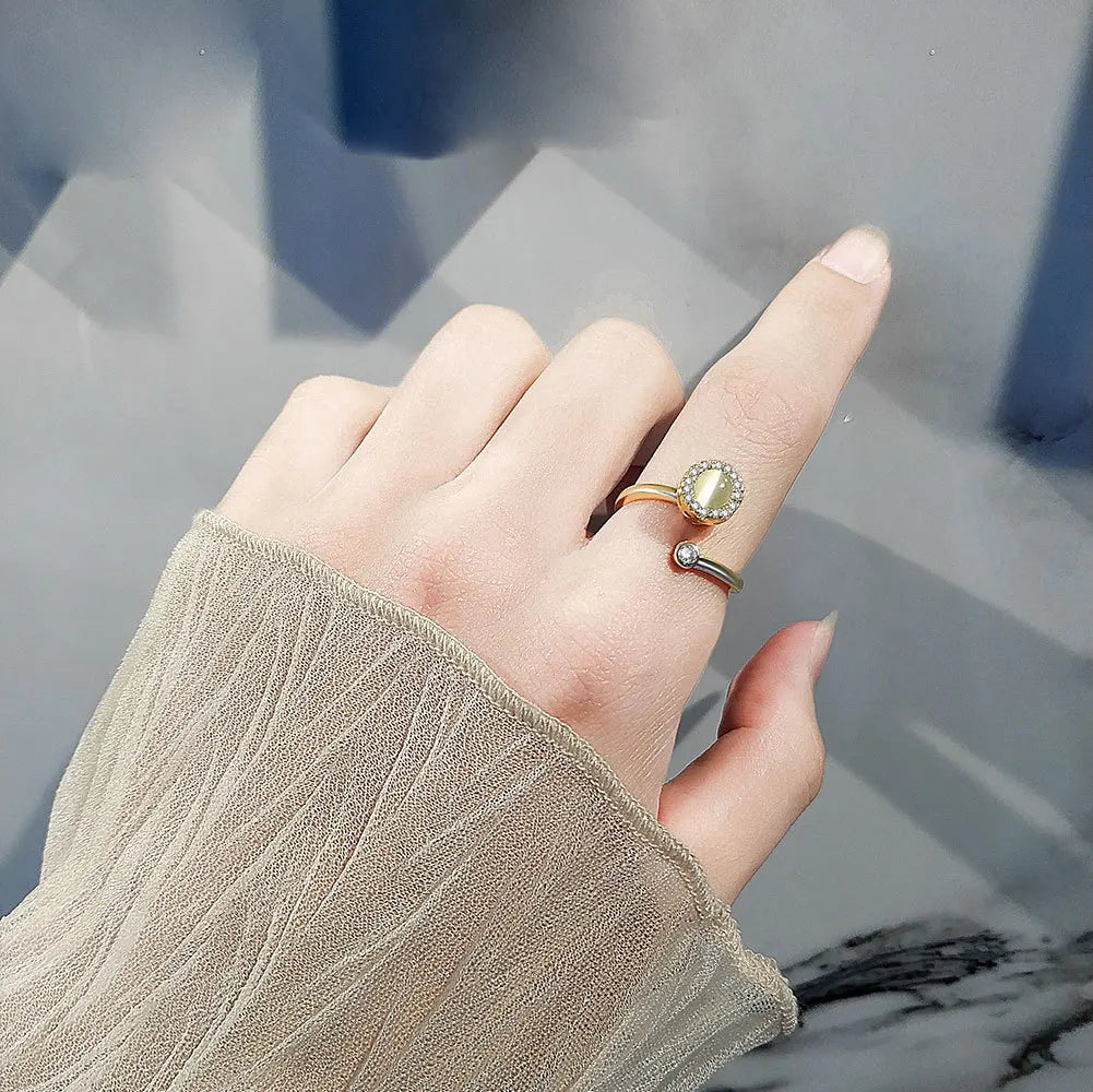 Sunflower Rotatable Ring Sterling Silver