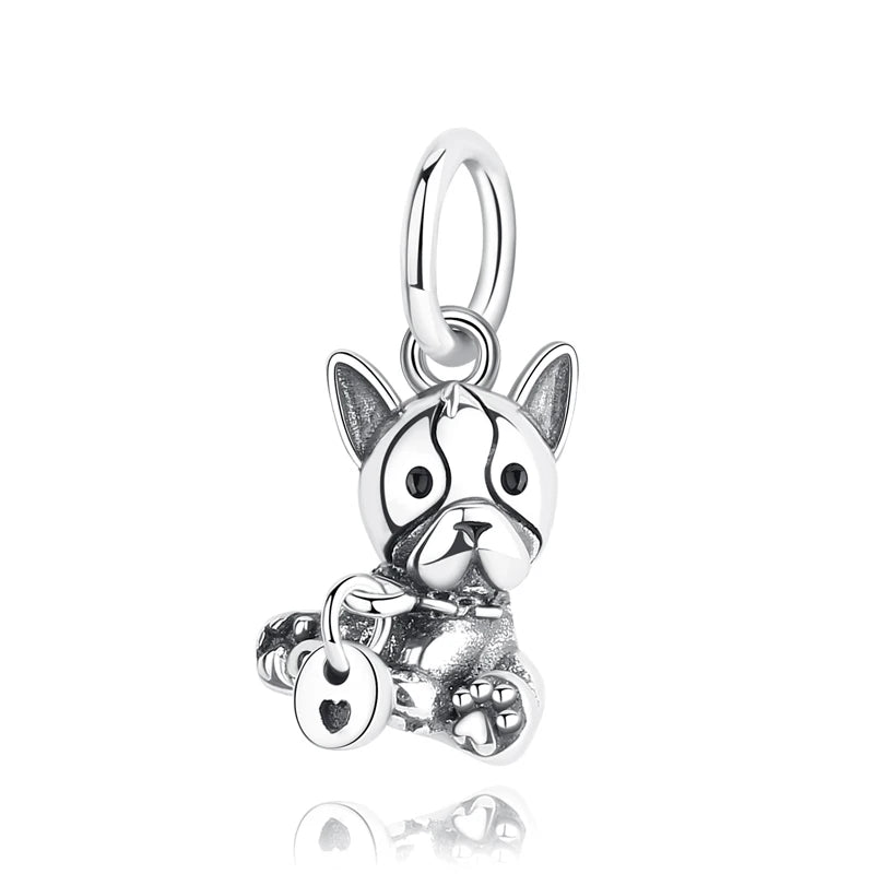 Paw print charm  – 925 Sterling Silver