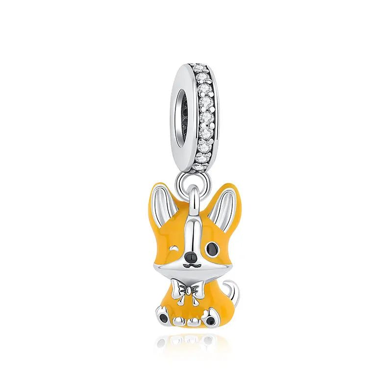 Paw print charm  – 925 Sterling Silver