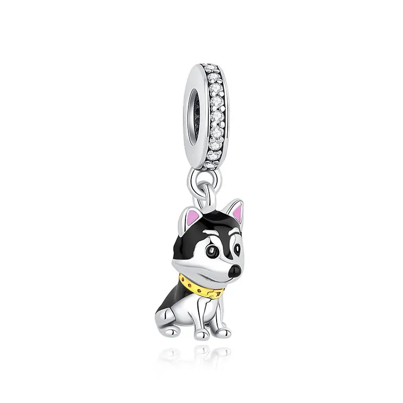 Paw print charm  – 925 Sterling Silver