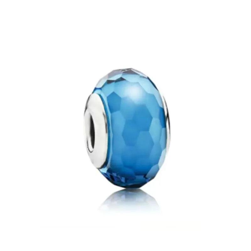 Murano Glass & Heart Charms – 925 Sterling Silver