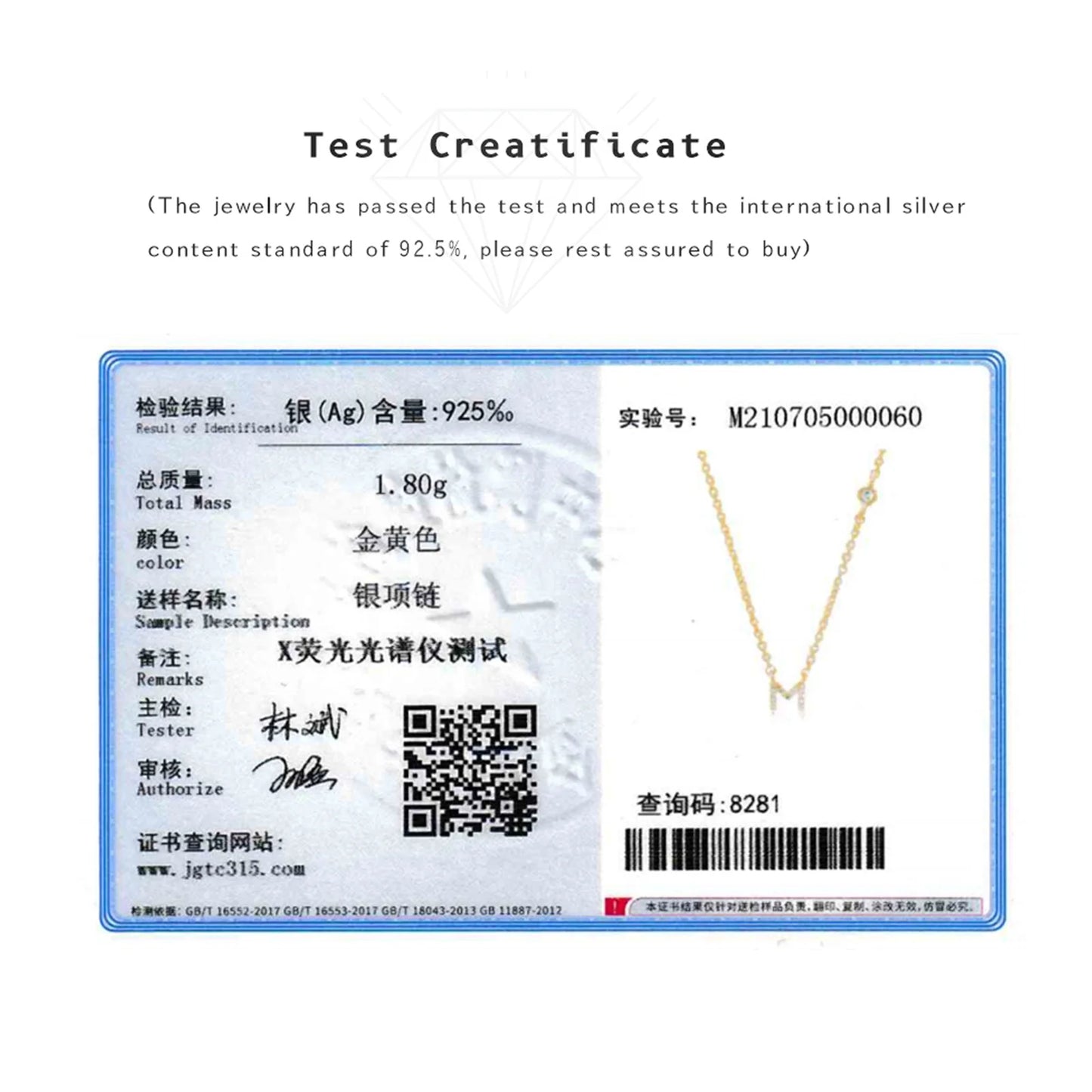 Initial Pendant Necklace – Elegant 925 Sterling Silver