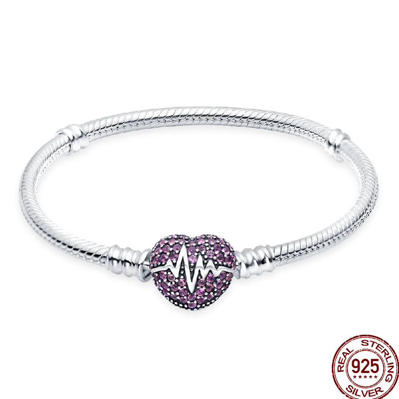 Infinity Glow Bracelet  –  925 Sterling Silver