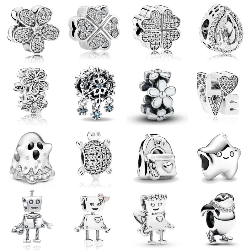 White Series Charms – 925 Sterling Silver