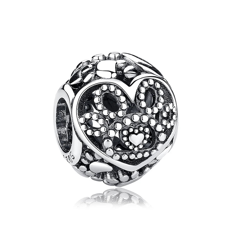Paw print charm  – 925 Sterling Silver