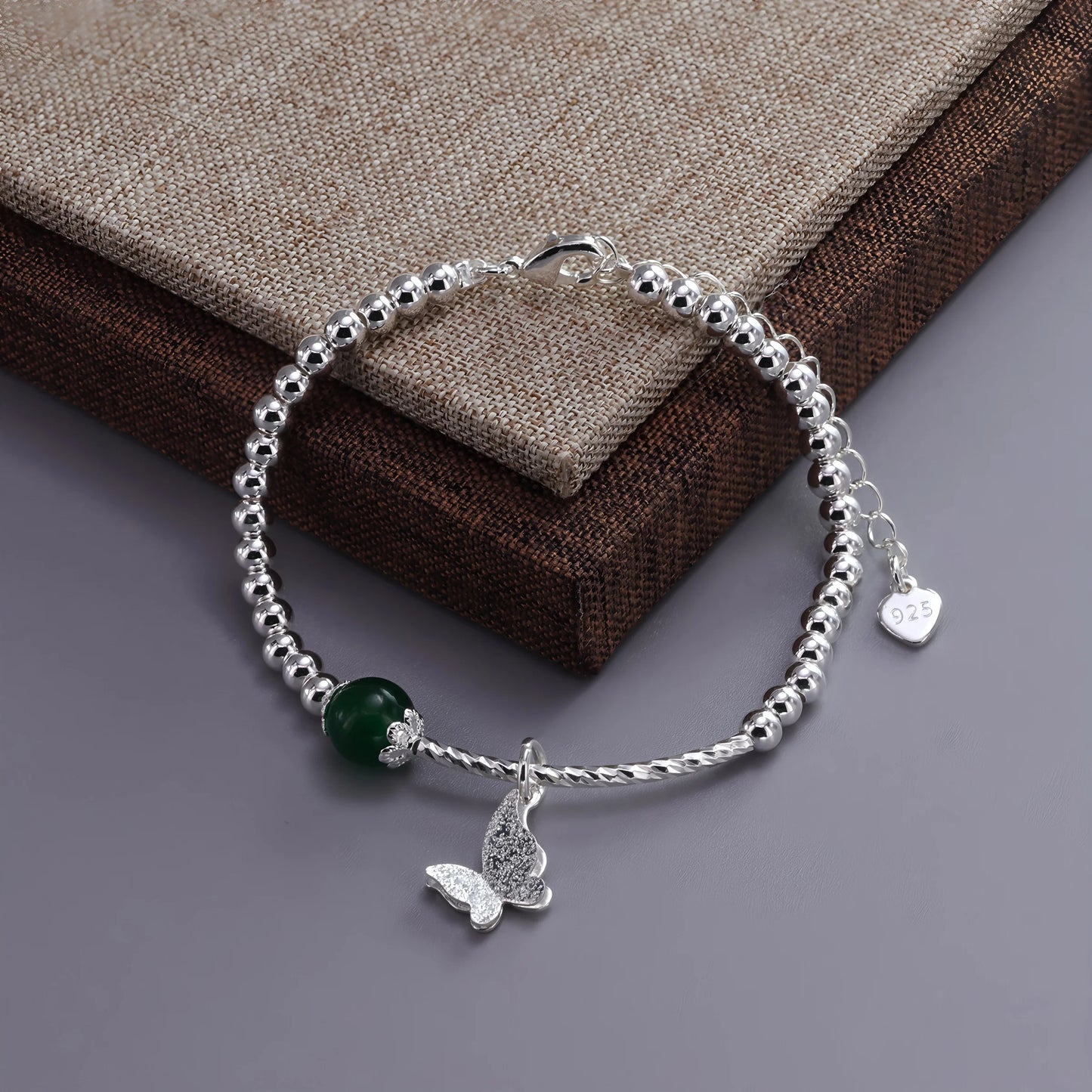 Love Heart Bracelet  – Sterling Silver