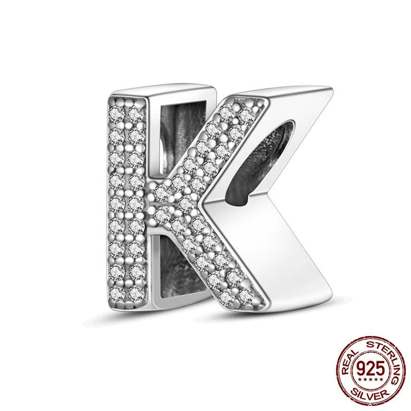 Personalised Alphabet Beads – 925 Sterling Silver