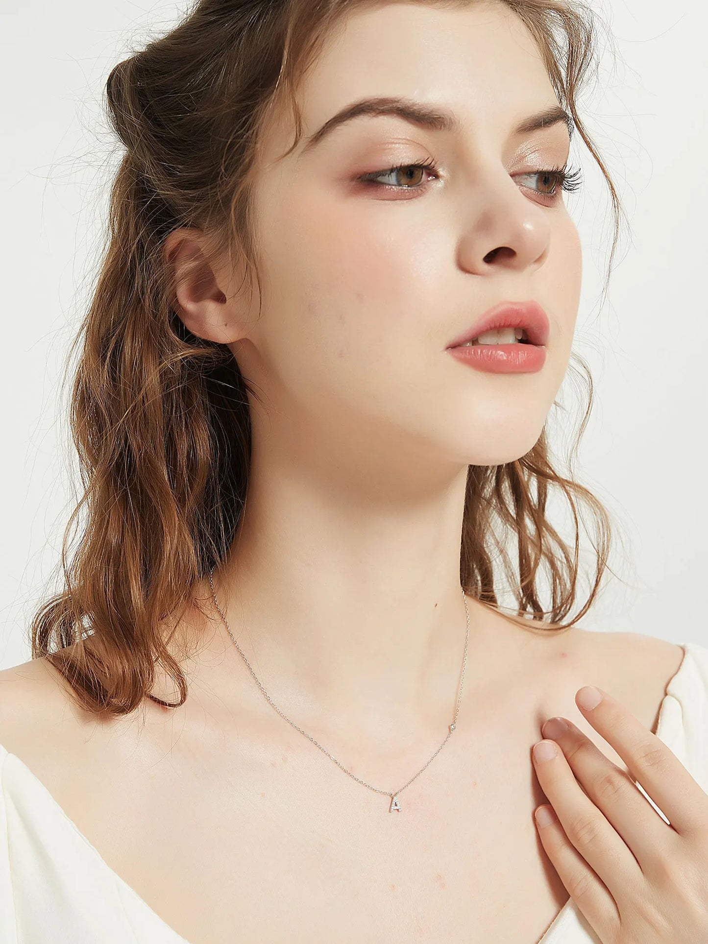 Initial Pendant Necklace – Elegant 925 Sterling Silver