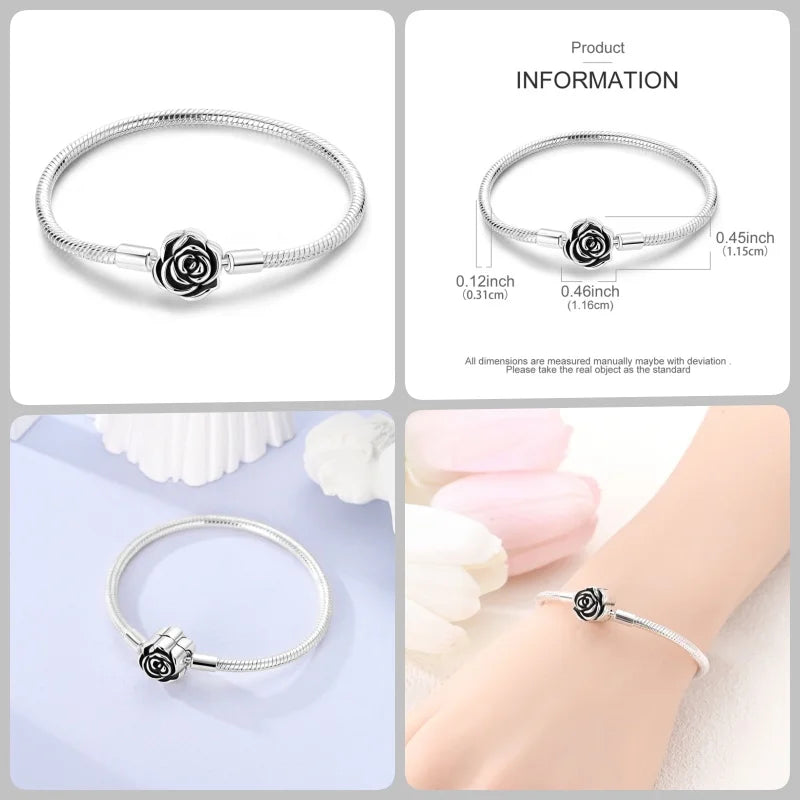 Infinity Glow Bracelet  –  925 Sterling Silver