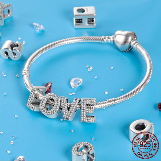 Personalised Alphabet Beads – 925 Sterling Silver