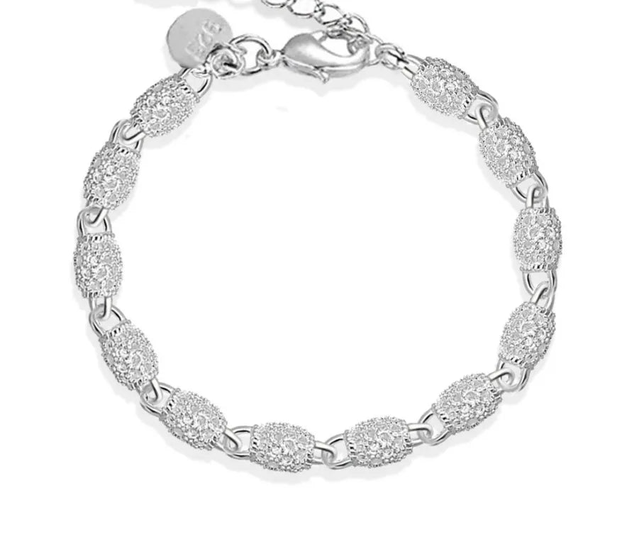 Twisted Rope Chain Bracelet –  925 Sterling Silver