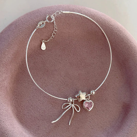 Love Heart Bracelet  – Sterling Silver