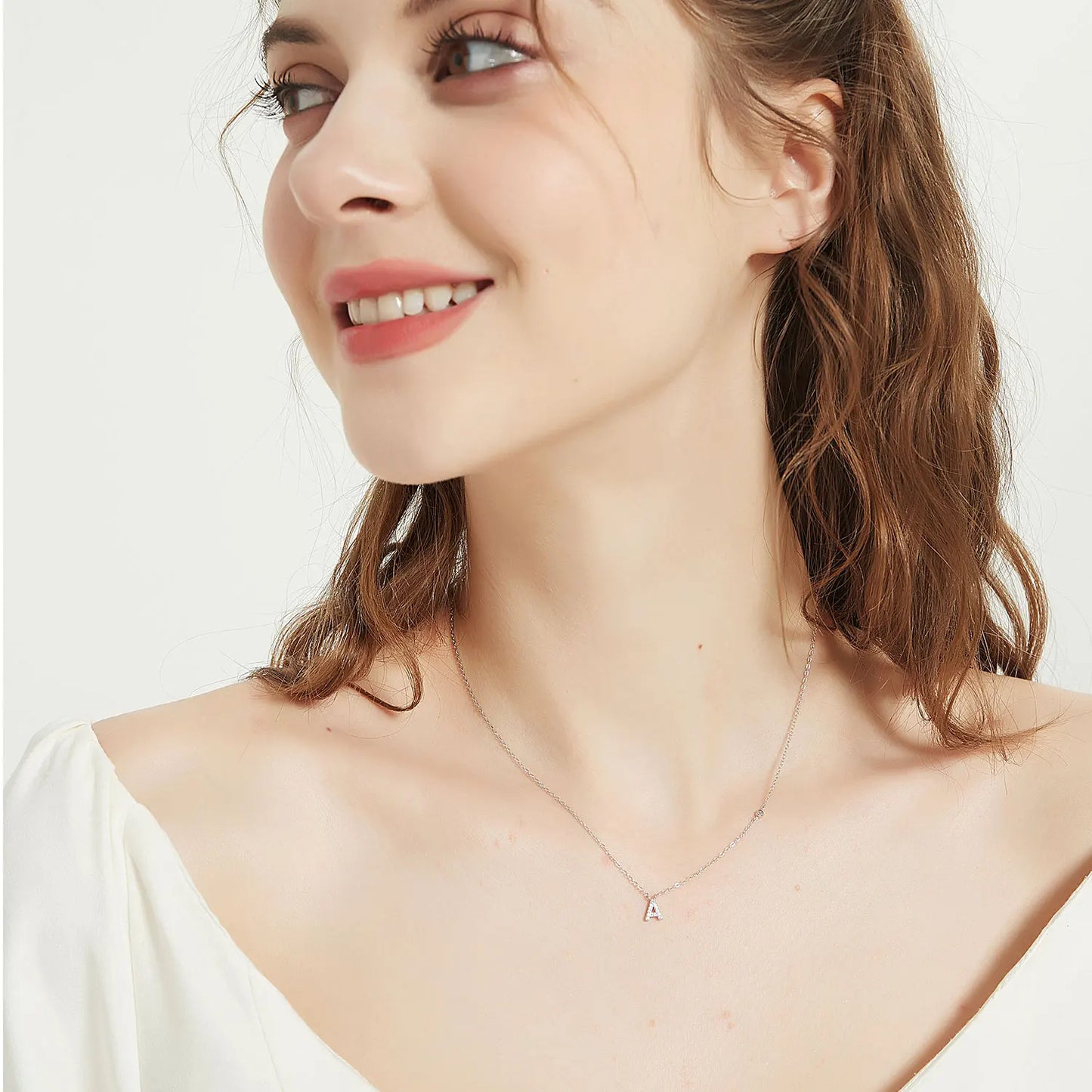 Initial Pendant Necklace – Elegant 925 Sterling Silver