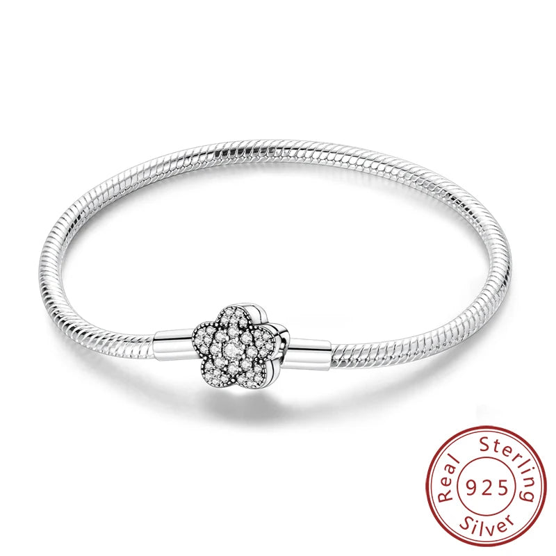 Garden of Hearts Bracelet –  925 Sterling Silver