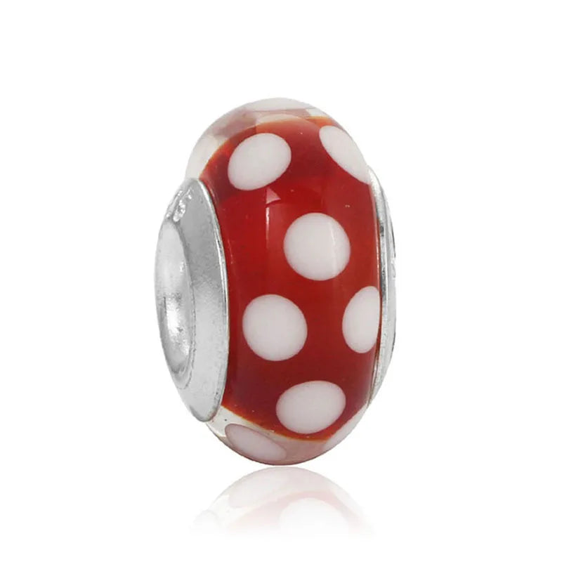 Murano Glass & Heart Charms – 925 Sterling Silver