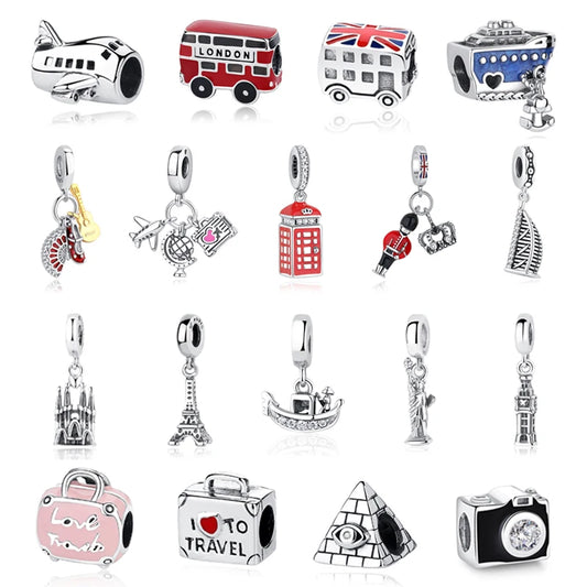 Wanderlust Charms  –  925 Sterling Silver
