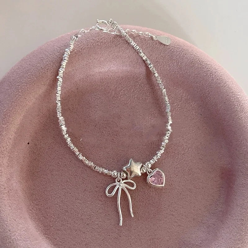 Love Heart Bracelet  – Sterling Silver