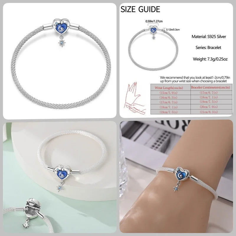 Infinity Glow Bracelet  –  925 Sterling Silver