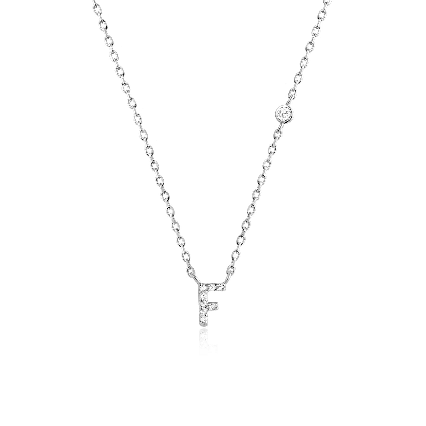 Initial Pendant Necklace – Elegant 925 Sterling Silver