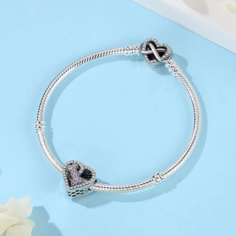 Paw print charm  – 925 Sterling Silver