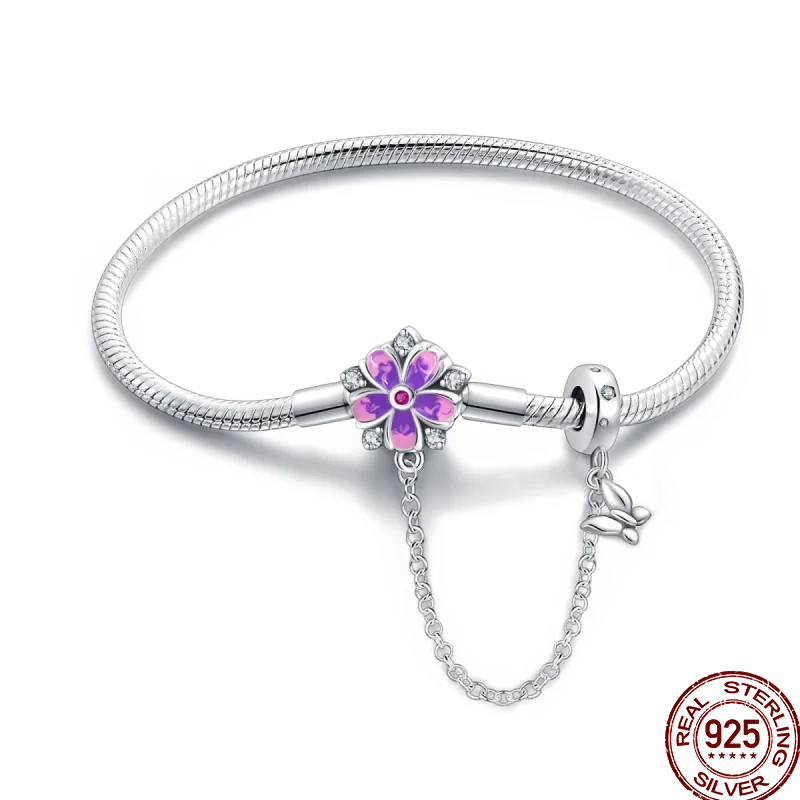 Infinity Glow Bracelet  –  925 Sterling Silver