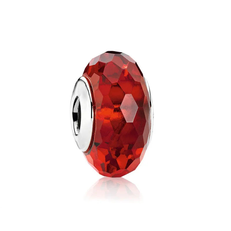 Murano Glass & Heart Charms – 925 Sterling Silver